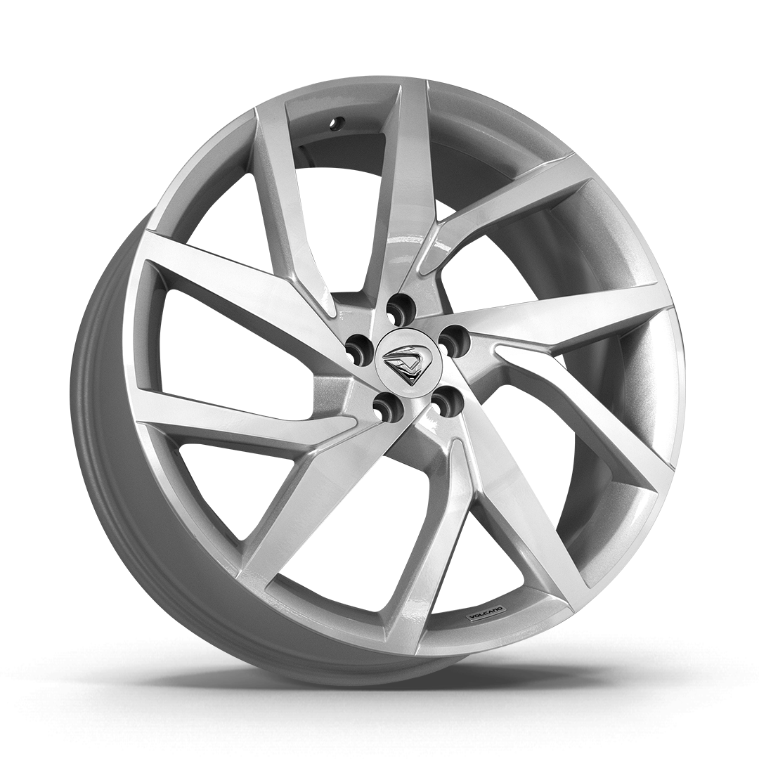 Roda Momentum Aro 20" tala 7,5" - Diamantada Total Prata Brilhante + Brindes