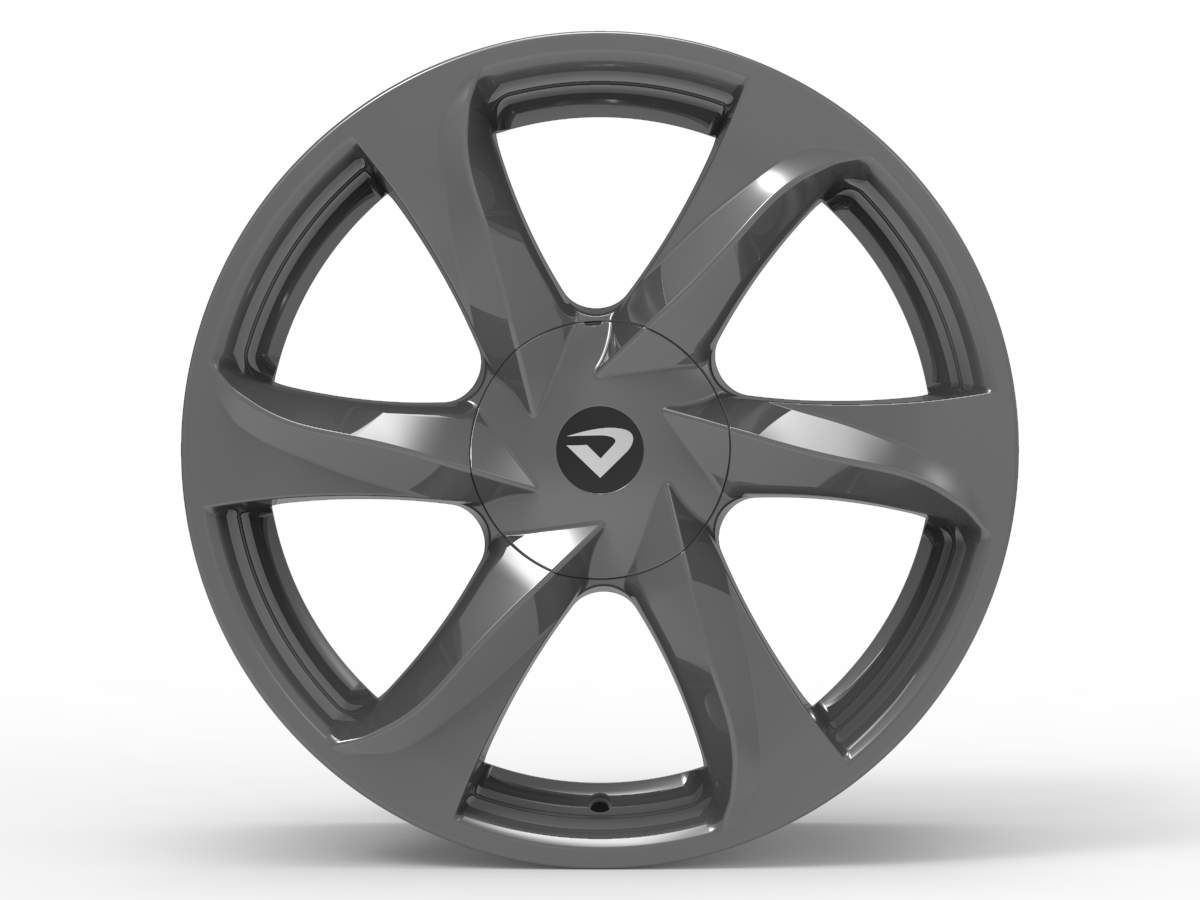 Roda Volcano NEW SANTORINI Aro 18" tala 6" Grafite Fosco