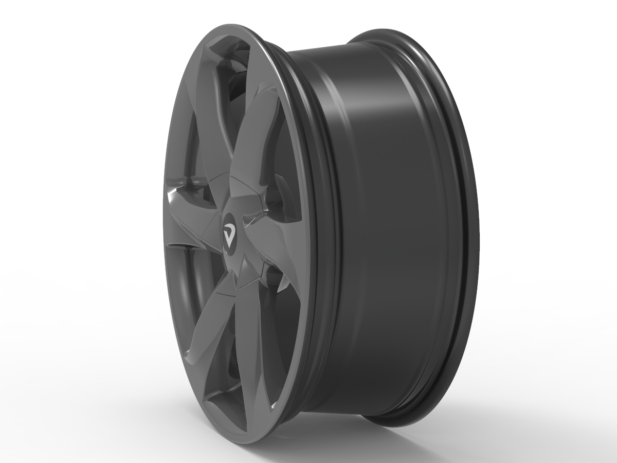 Roda Volcano NEW SANTORINI Aro 18" tala 6" Grafite Fosco