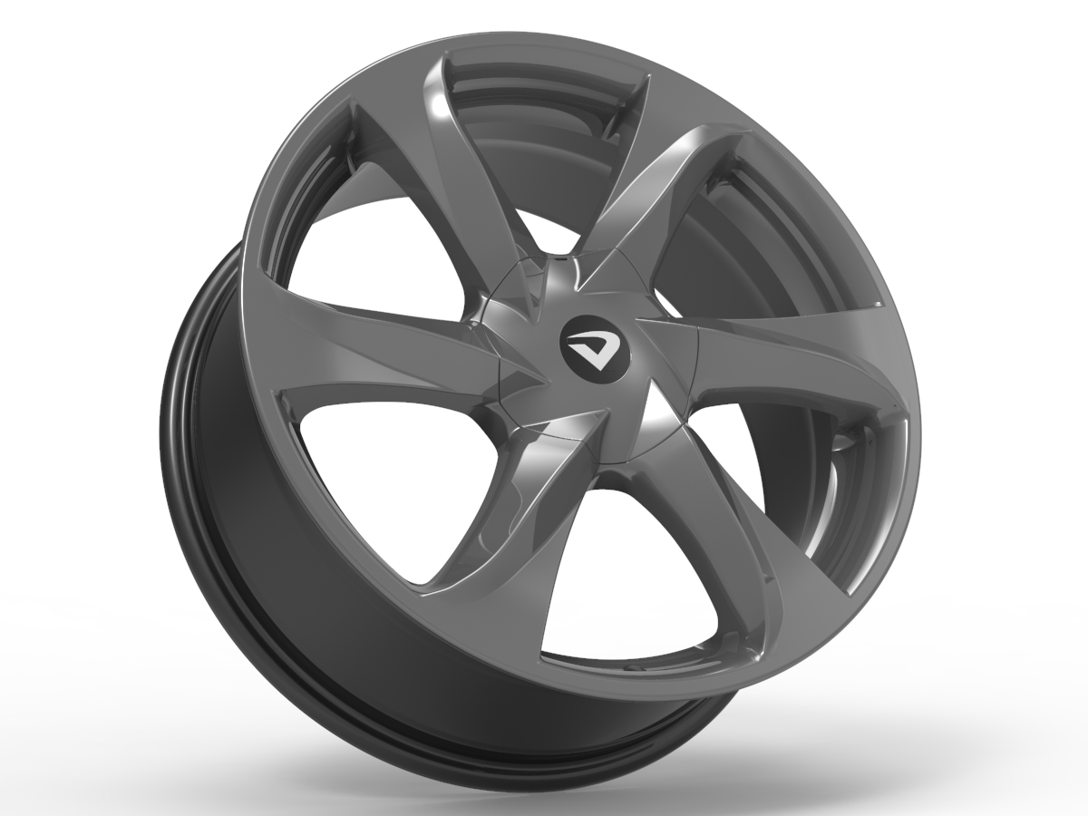 Roda Volcano NEW SANTORINI Aro 18" tala 6" Grafite Fosco