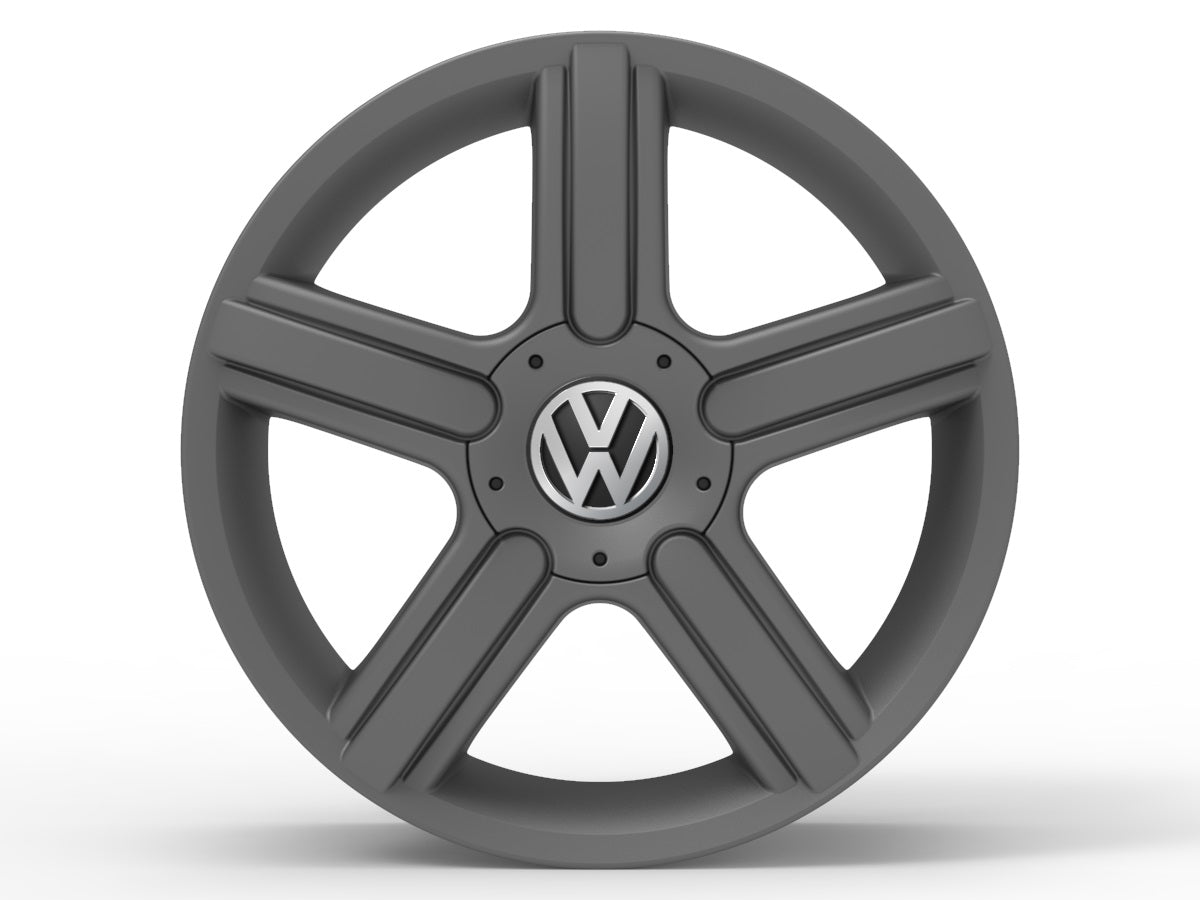 Roda Aro 18" Tala 6" Volcano SPACE Grafite Fosco - Gol, Polo, Fox, Spacefox