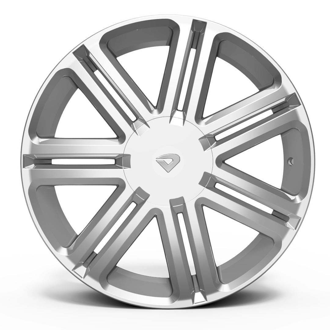 Roda DIAMOND Aro 18" tala 6"  Prata Brilhante.