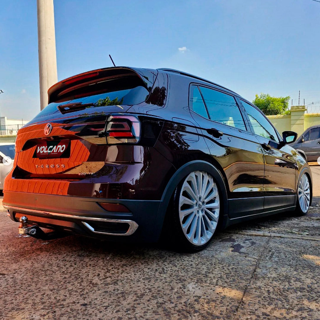 Roda E-TRON Aro 20" tala 7,5"  - Diamantada Total Prata Brilhante