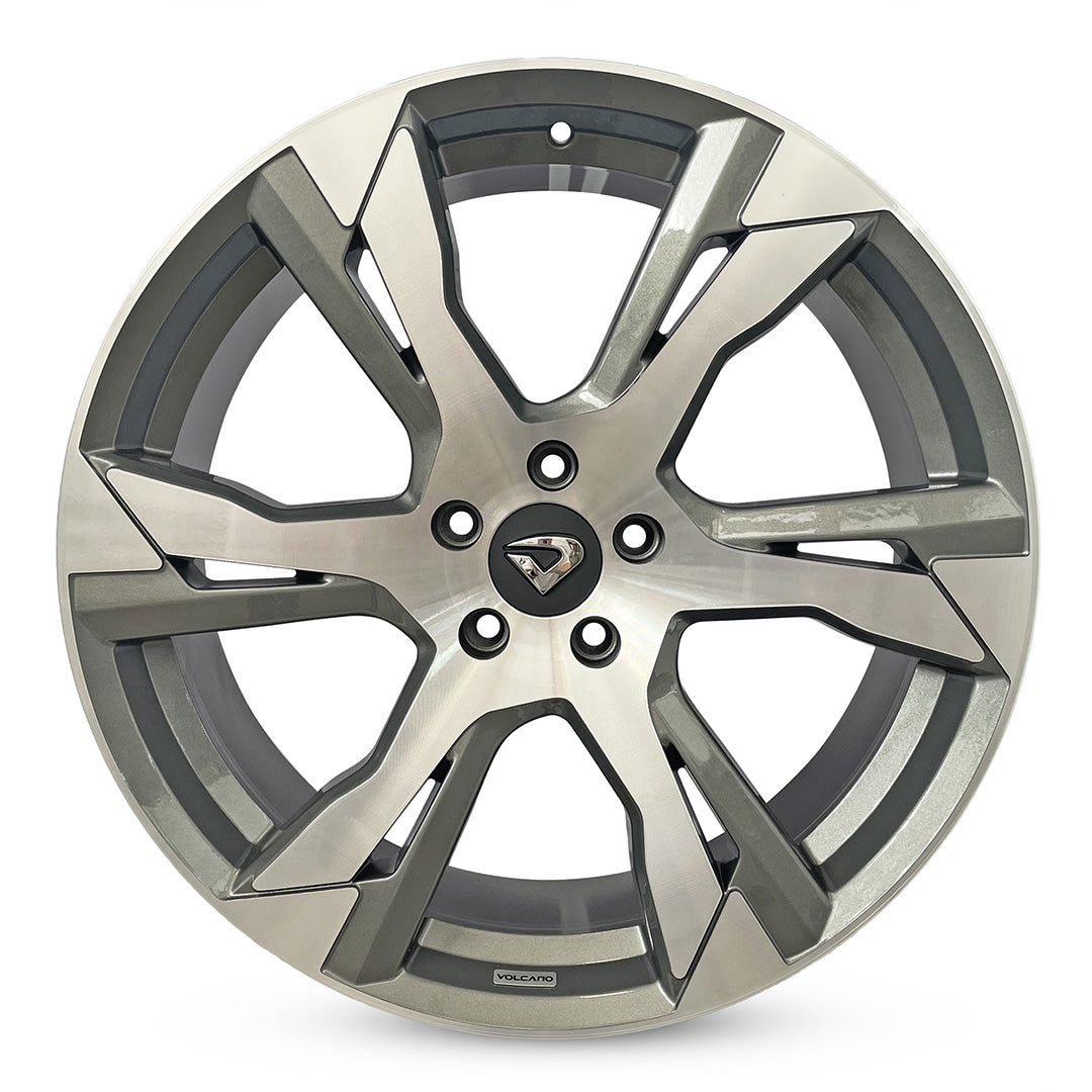 Roda R-DESIGN Aro 20" tala 7,5"  Diamantado Grafite Brilhante