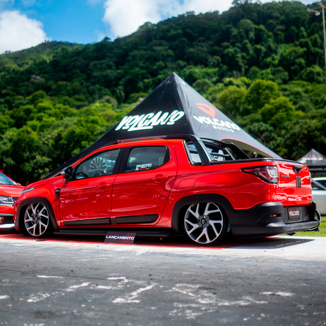 Roda VELAR Aro 18" tala 6"  Diamantada Total Grafite Fosco