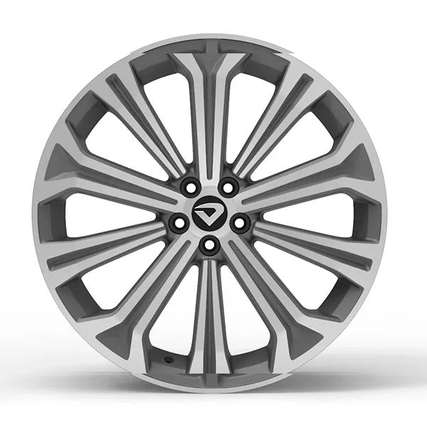 Roda Volcano ATLANTA Aro 18" tala 6" Grafite Fosco Diamantada Total