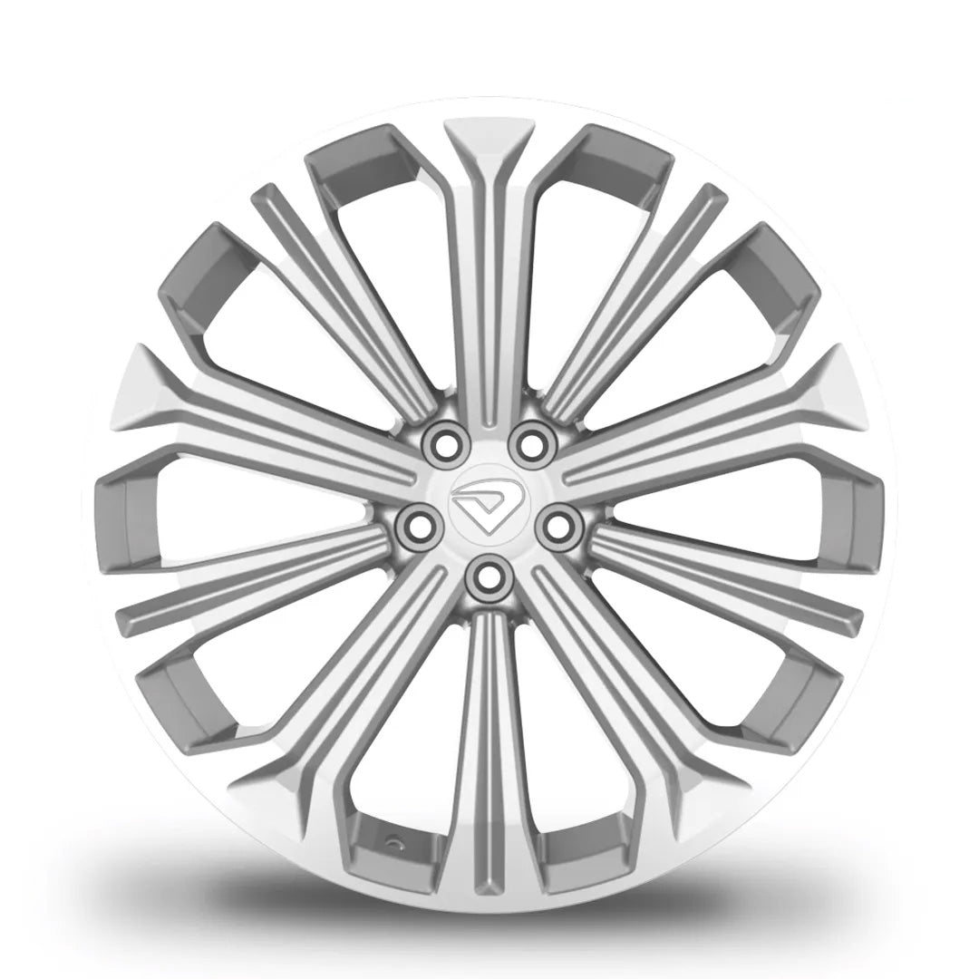 Roda Volcano ATLANTA GR Aro 20" Tala 7,5" - Diamantado Borda Prata Brilhante