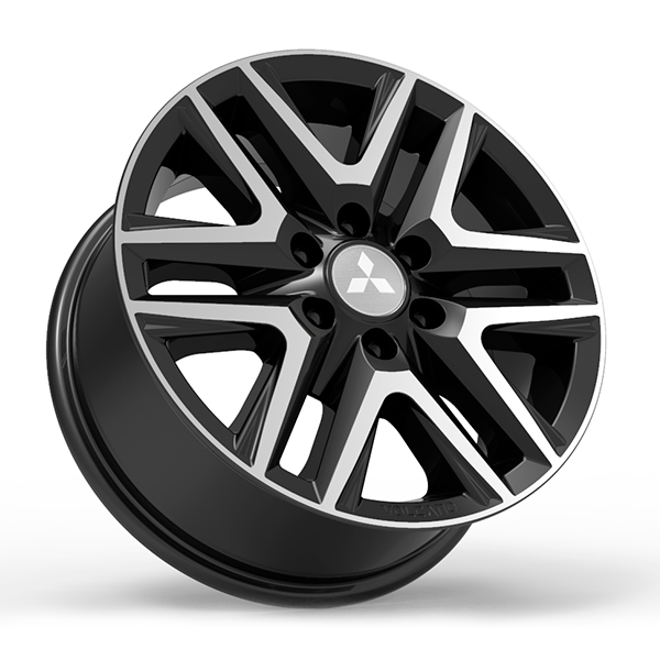 Roda Volcano ATTACK 16" L-200 Aro 16" tala 7" Preto Diamantado