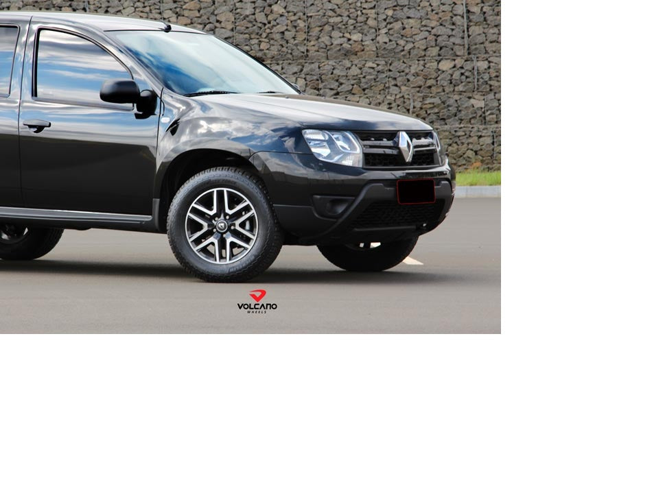 Roda Volcano ATTACK 16" L-200 Aro 16" tala 7" Preto Diamantado