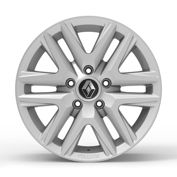 Roda Volcano ATTACK 16" OROCH Aro 16" tala 7" Prata diamantado