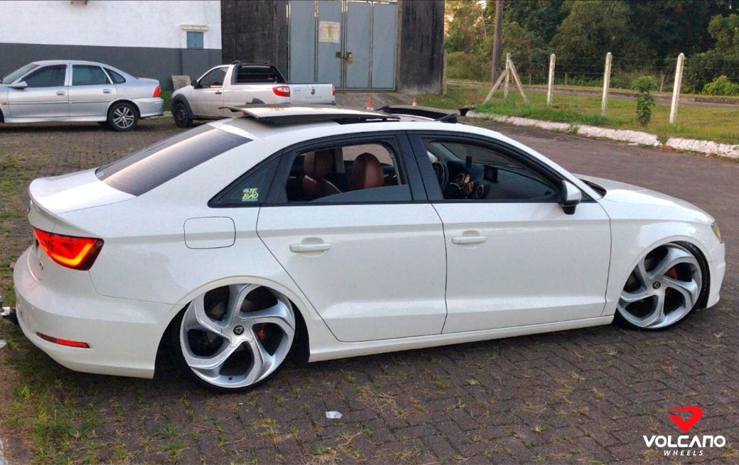 Roda Volcano CONCEPT Aro 17" tala 6" Prata + Brindes