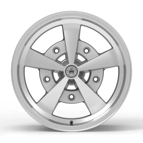 Roda Volcano ESCARABAJO Aro 17" tala 6" Prata diamantado