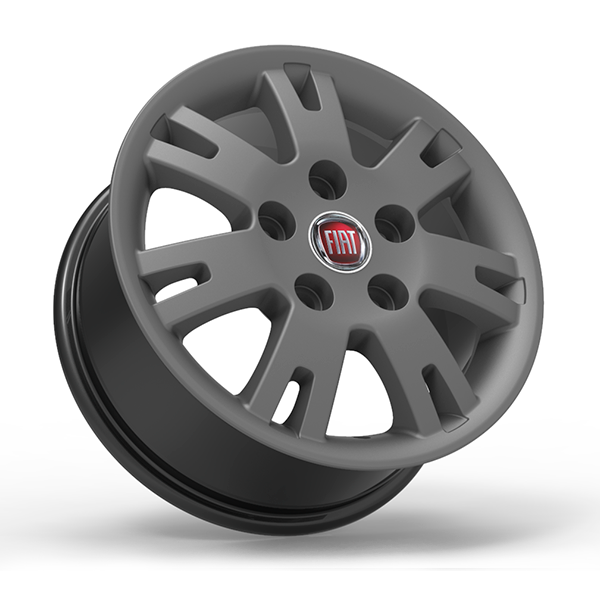 Roda Volcano EUROPA DUCATO Aro 16" tala 7" Grafite Fosco