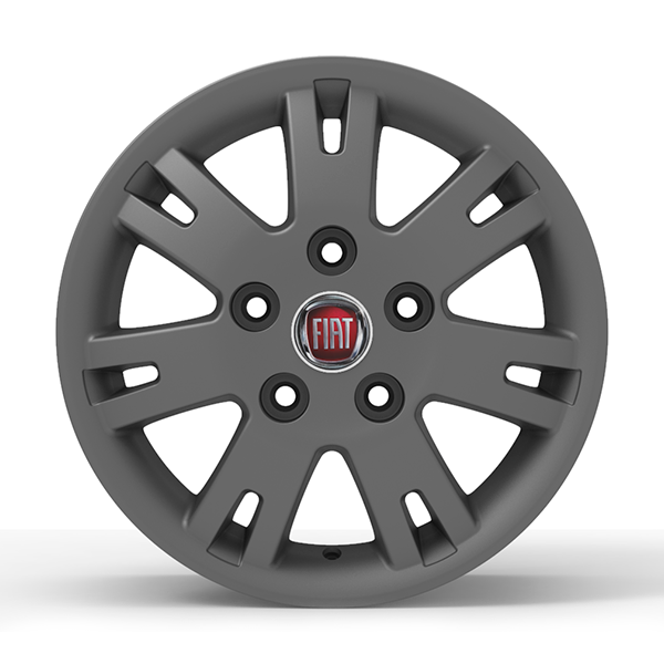 Roda Volcano EUROPA DUCATO Aro 16" tala 7" Grafite Fosco