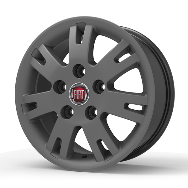 Roda Volcano EUROPA DUCATO Aro 16" tala 7" Grafite Fosco