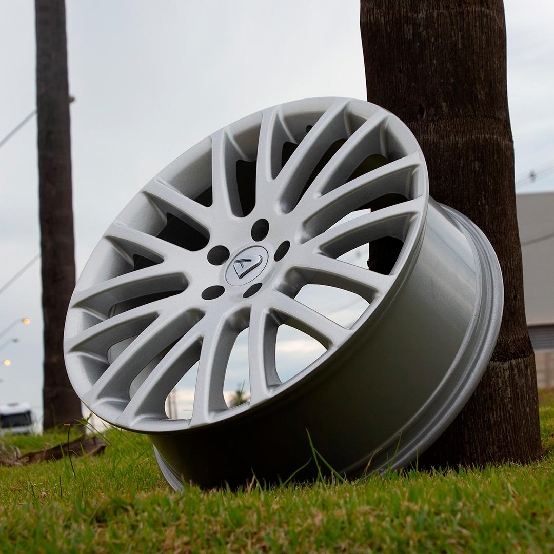 Roda Volcano Limited 20" tala 7,5" Prata Brilhante