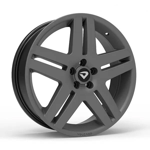 Roda Volcano LONG BEACH Aro 18" tala 6" Grafite Fosco