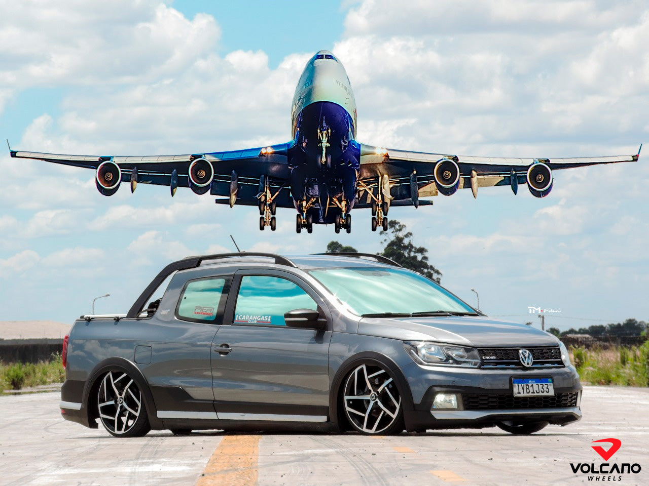 Roda Aro 18" Tala 6" Volcano Mark 8