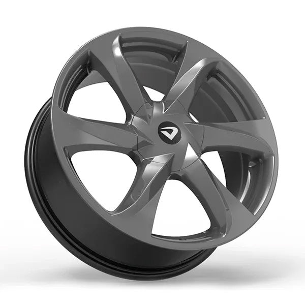 Roda Volcano NEW SANTORINI Aro 17" tala 6" Grafite Brilhante