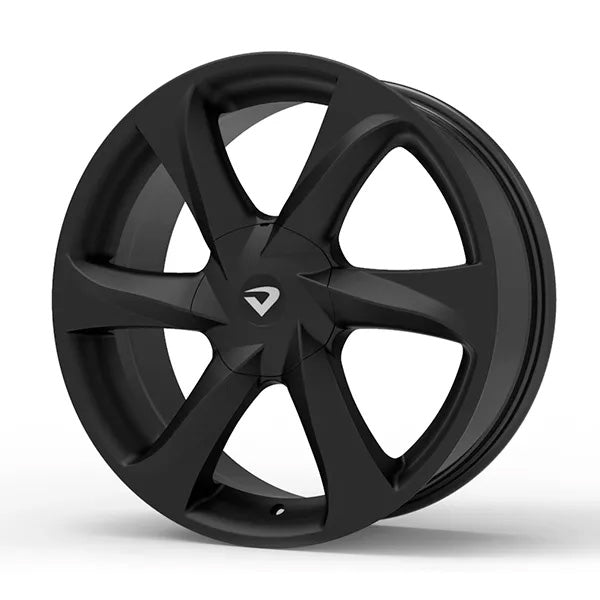 Roda Volcano NEW SANTORINI Aro 17" tala 6" Preto Fosco Furação 3x100