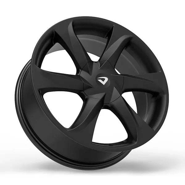 Roda Volcano NEW SANTORINI Aro 17" tala 6" Preto Fosco Furação 3x100