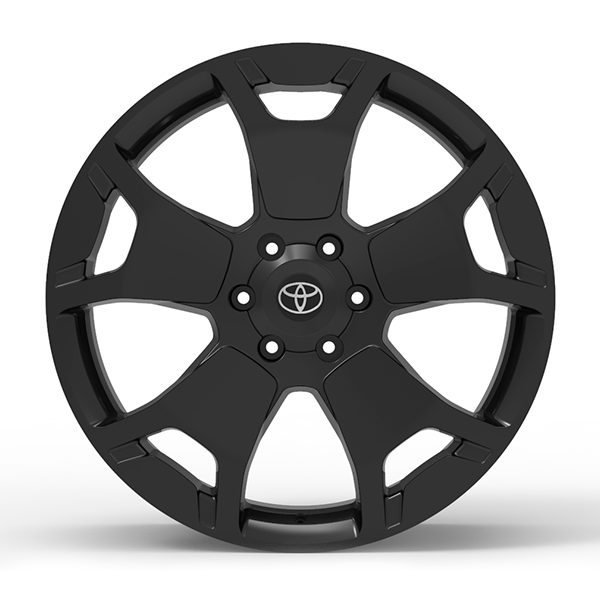 Roda Volcano PLATINUM Aro 22" tala 8,75" Preto Brilhante