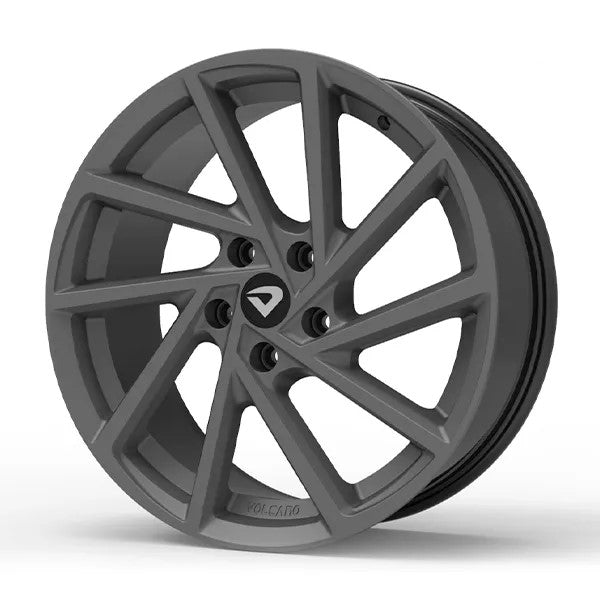 Roda Volcano R-SEVEN Aro 18" tala 6" Grafite Fosco - Chevrolet, VW, Ford, FIAT, Honda, Hyundai, Toyota, Nissan, KIA, Renault, PEUGEOT, Citroën