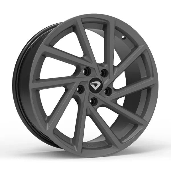 Roda Volcano R-SEVEN Aro 18" tala 6" Grafite Fosco - Chevrolet, VW, Ford, FIAT, Honda, Hyundai, Toyota, Nissan, KIA, Renault, PEUGEOT, Citroën