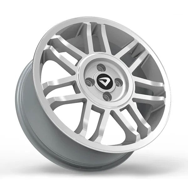 Roda Volcano SNOWFLAKES GT2 Aro 17" tala 6" Prata diamantado