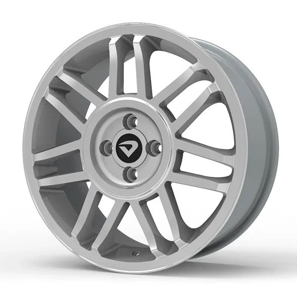 Roda Volcano SNOWFLAKES GT2 Aro 17" tala 6" Prata diamantado