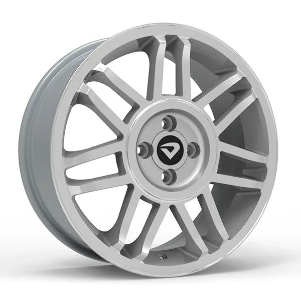 Roda Volcano SNOWFLAKES GT2 Aro 17" tala 6" Prata diamantado