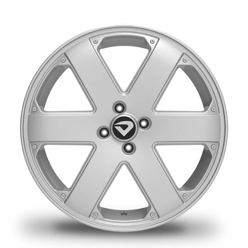 Roda Volcano V120 Aro 18" tala 6" Prata
