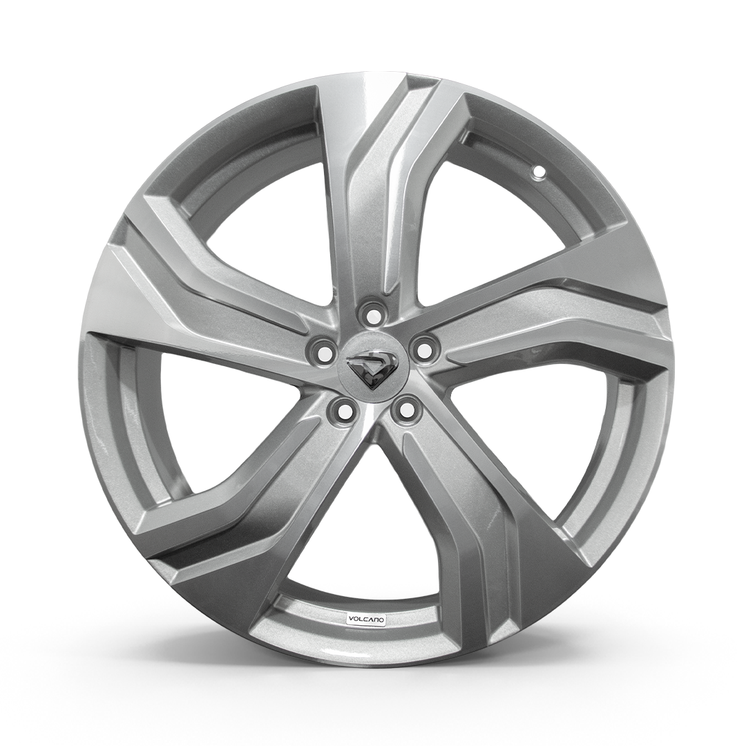 Roda Ultimate Aro 20" Tala 7,5" -  Prata Brilhante + Bicos e Anéis Grátis
