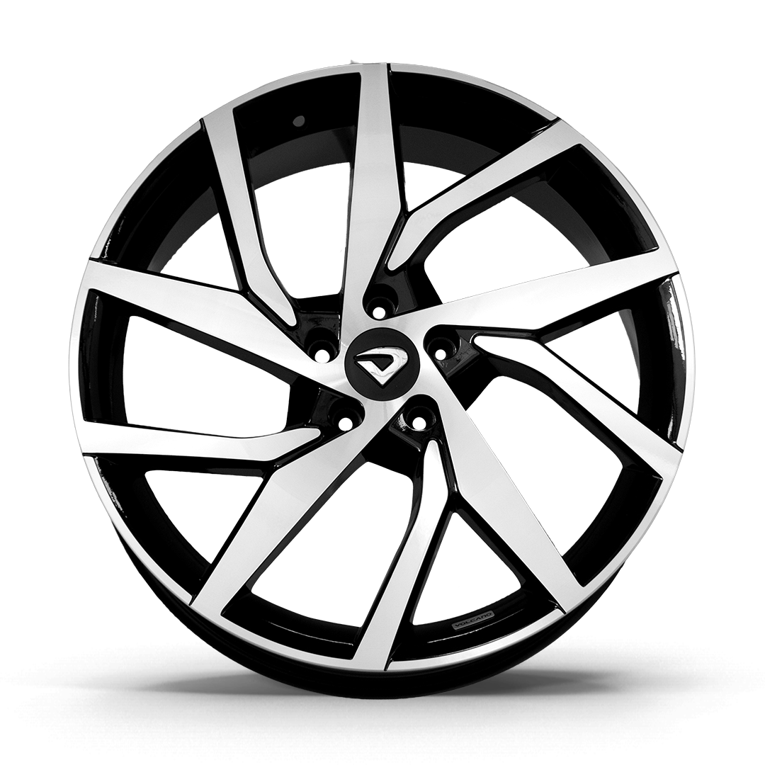 Roda Momentum Aro 20" tala 7,5"  -  Diamantada Total Preto Brilhante + Brindes