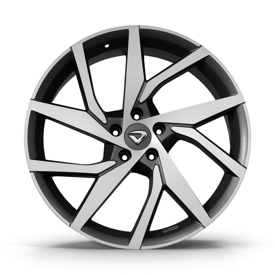 Roda Momentum Aro 20" tala 7,5"  -  Diamantada Total Grafite Fosco + Brindes