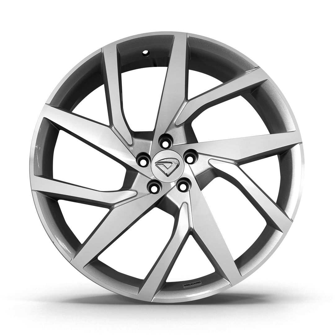 Roda Momentum Aro 20" tala 7,5"  -  Diamantada Total Prata Brilhante + Brindes