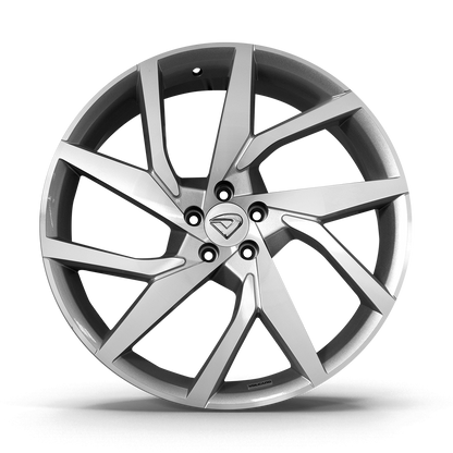 Roda Momentum Aro 20" tala 7,5"  -  Diamantada Total Prata Brilhante + Brindes
