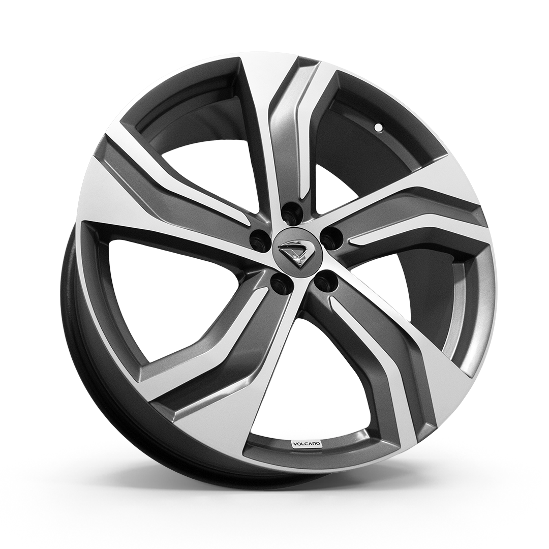 Roda Ultimate Aro 20" Tala 7,5" -  Grafite Fosco Diamantado + Bicos e Anéis Grátis