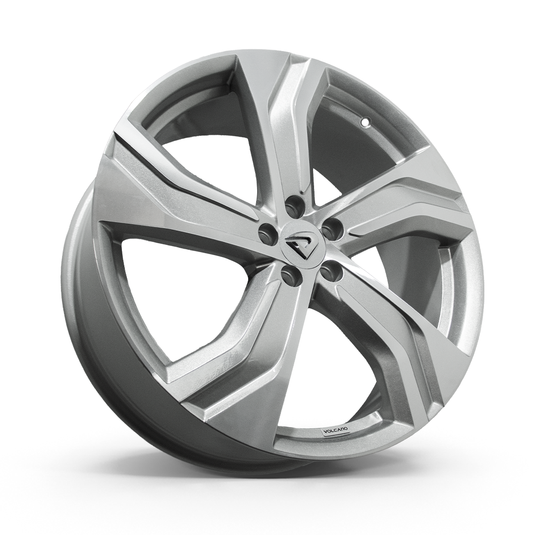 Roda Ultimate Aro 20" Tala 7,5" -  Prata Brilhante + Bicos e Anéis Grátis