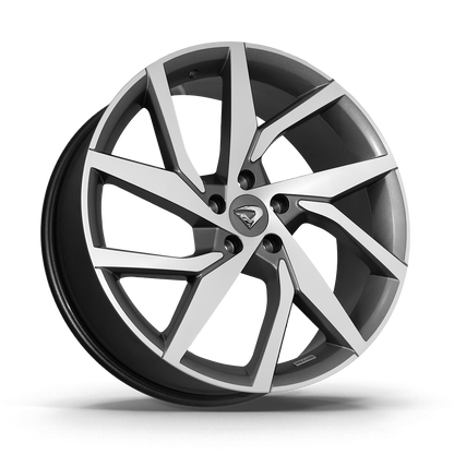Roda Momentum Aro 20" tala 7,5"  -  Diamantada Total Grafite Fosco + Brindes