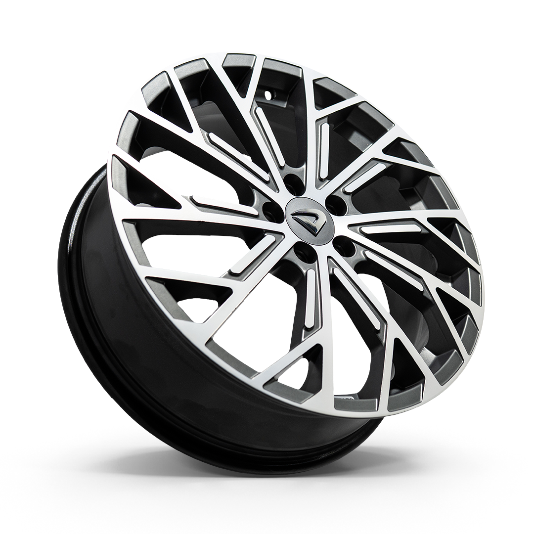 Roda Volcano Bayern Lançamento Aro 18 Tala 6 - Grafite Fosco Diamantado + Bicos Grátis