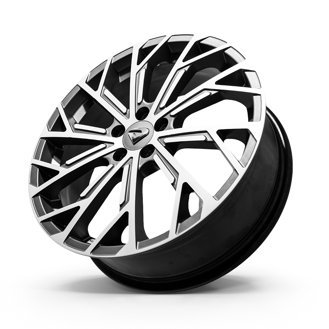 Roda Volcano Bayern Lançamento Aro 18 Tala 6 - Grafite Fosco Diamantado + Bicos Grátis