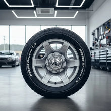 Roda F-250 XLT VD01 Aro 17" tala 7" Furação 8x170  -  Diamantada Total Prata Brilhante + Bicos Grátis