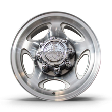 Roda Ford F250 2001 Aro 18" tala 7"  -  Diamantada Total Prata Brilhante + Bicos Grátis