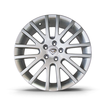 Roda Limited Aro 17" Tala 6" -  Prata Brilhante + Bicos e Anéis Grátis