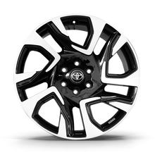 Roda Hilux SW4 Aro 22" Tala 8,75" - Diamantado Total Preto Brilhante + Brindes