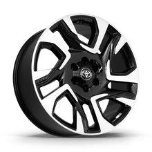 Roda Hilux SW4 Aro 22" Tala 8,75" - Diamantado Total Preto Brilhante + Brindes