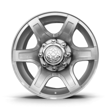 Roda Ford F-250 Duty XLT VD01 Aro 22" tala 8,75" Furação 8x170  -  Diamantada Total Prata Brilhante + Bicos Grátis