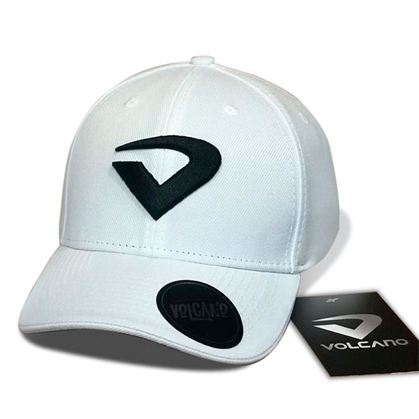 Boné Volcano  Branco Aba Curva