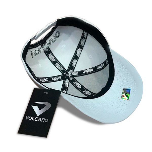 Boné Volcano  Branco Aba Curva